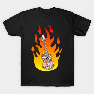 Guitar on fire T-Shirt